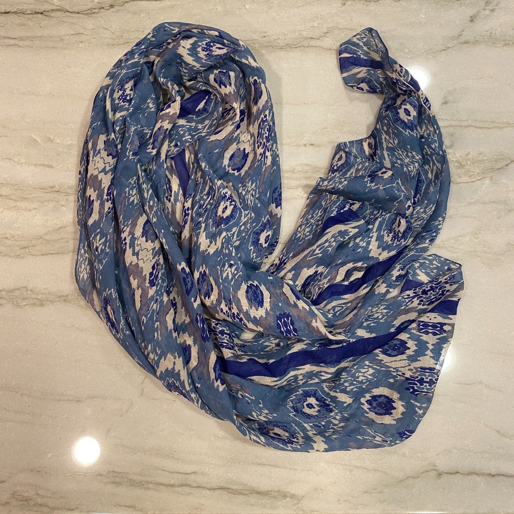 Target Polyester Blue Scarf